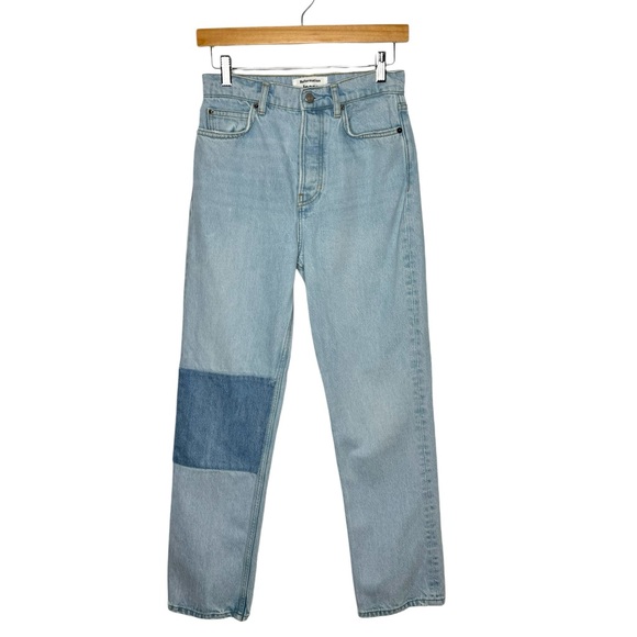Reformation | Cynthia High Rise Patch Jeans in Tahoe 25 - Picture 2 of 11